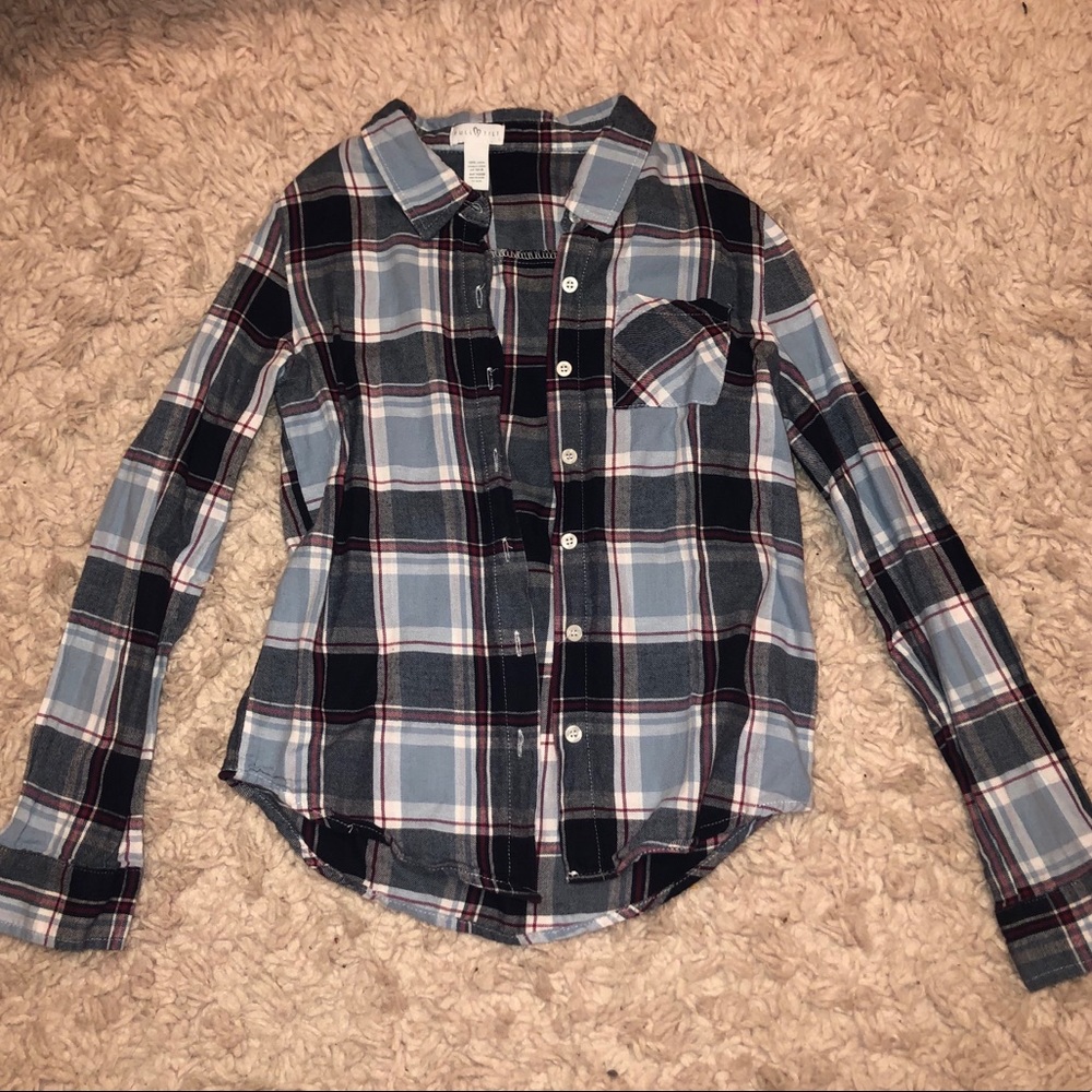 Girls Button up Flannel